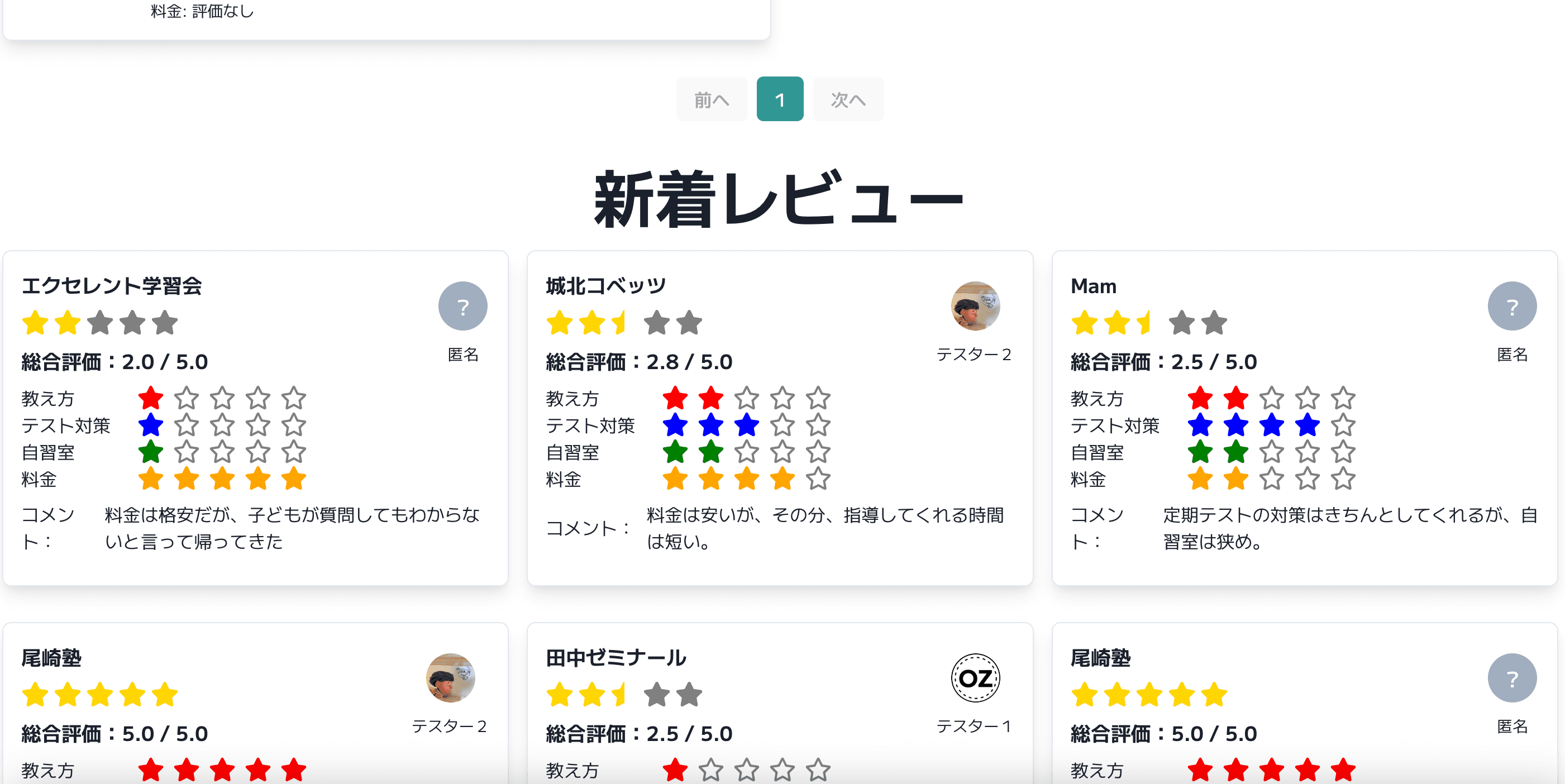 学習塾レビューアプリ「Jyukul」 - 2